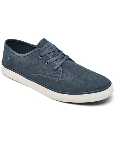 Ben Sherman Men's Camden Canvas Low Casual Sneakers From Finish Line In Navy,white