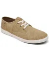 Ben Sherman Men's Camden Canvas Low Casual Sneakers From Finish Line In Tan,white