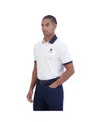 Ben Sherman Men's Checker Rib Tech Pique Sports Fit Polo Shirt In White