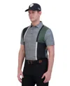Ben Sherman Men's Color Block Melange Tech Jersey Sports Fit Polo Shirt In Charcoal