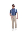 Ben Sherman Men's Color Block Melange Tech Jersey Sports Fit Polo Shirt In Sea