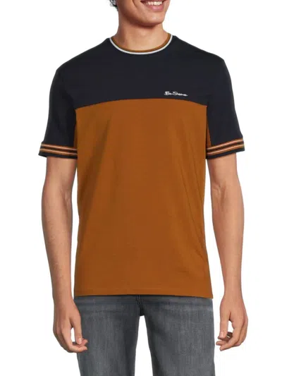 Ben Sherman Men's Contrast Yoke Tee In Caramel