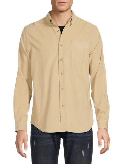 Ben Sherman Men's Corduroy Shirt In Camouflage