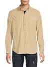 Ben Sherman Men's Corduroy Shirt In Whitespice