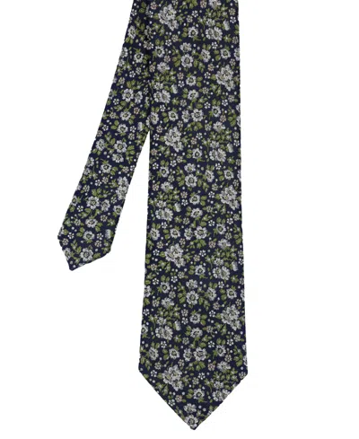 Ben Sherman Men's Ditsy Floral Silk Tie In Blue
