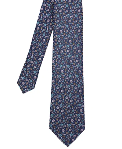 Ben Sherman Men's Ditsy Floral Silk Tie In Blue
