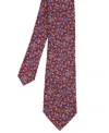 Ben Sherman Men's Ditsy Floral Silk Tie In Burgundy