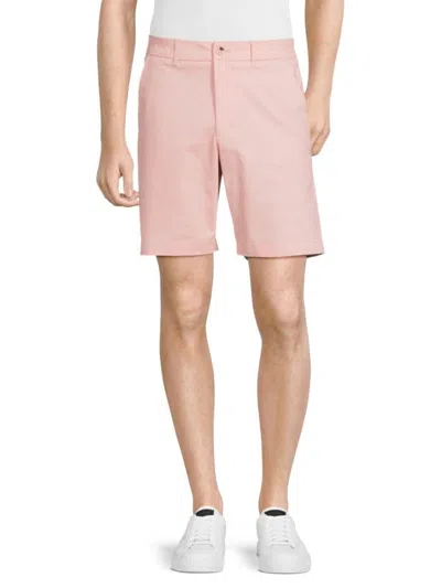 Ben Sherman Men's Flat Front Chino Shorts In Light Pink