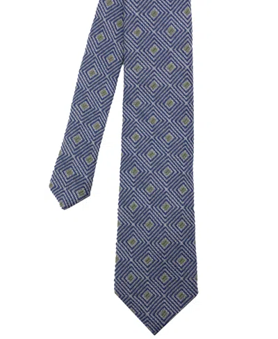 Ben Sherman Men's Geometric Silk Tie In Gray