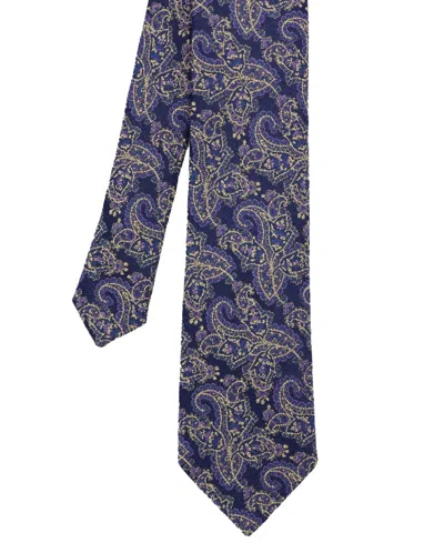 Ben Sherman Men's Geometric Silk Tie In Navy