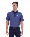 Ben Sherman Men's Golf Retro Geo Sports Fit Polo Shirt In Blue