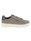 Ben Sherman Men's Hampton Faux Suede Low Top Sneakers In Charcoal