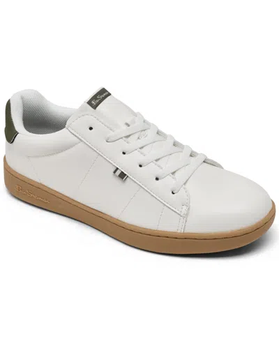 Ben Sherman Men's Hampton Low Court Sneakers From Finish Line In White