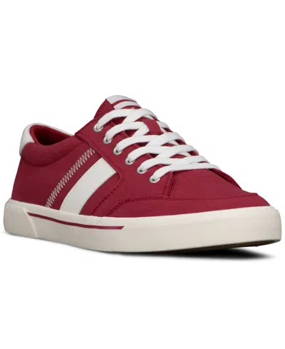 Ben Sherman Men's Hawthorn Low Canvas Casual Sneakers From Finish Line In Red,white