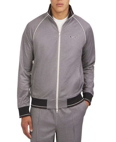 BEN SHERMAN MEN'S HOUNDSTOOTH TRACK JACKET