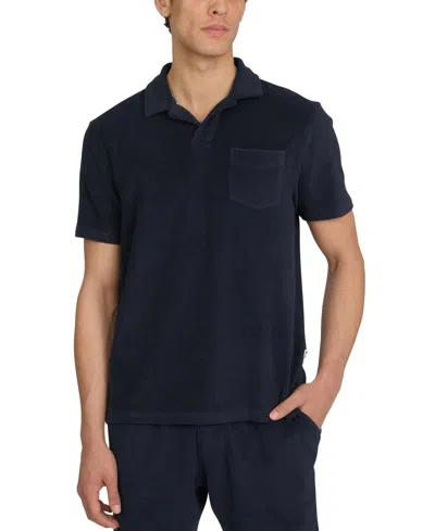 Ben Sherman Men's Johnny Collar Polo Shirt In Blue