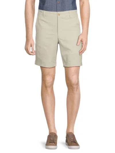 Ben Sherman Men's Linen Blend Shorts In Natural
