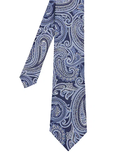 Ben Sherman Men's Paisley Silk Tie In Blue