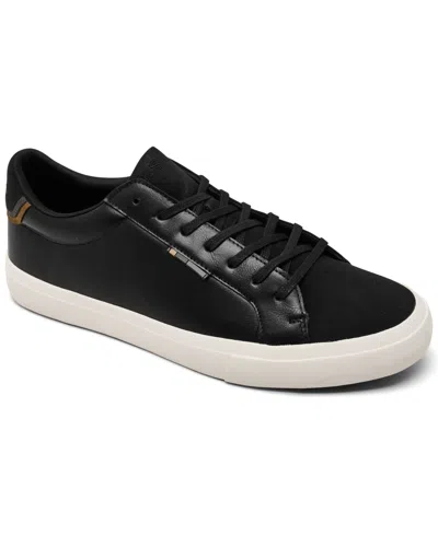Ben Sherman Men's Pepper Low Court Sneakers From Finish Line In Black