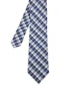 Ben Sherman Men's Plaid Silk Tie In Blue