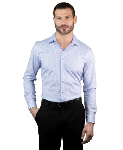 Ben Sherman Men's Round Cuff Dress Shirt In Blue