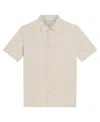 Ben Sherman Stripe Seersucker Button-up Shirt In Sand