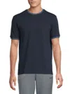 Ben Sherman Men's Signature Cotton-blend Ringer T-shirt In Blue