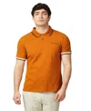 Ben Sherman Men's Signature Pique Short Sleeve Polo Shirt In Orange