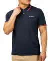 Ben Sherman Men's Signature Pique Short Sleeve Polo Shirt In Dark Navy
