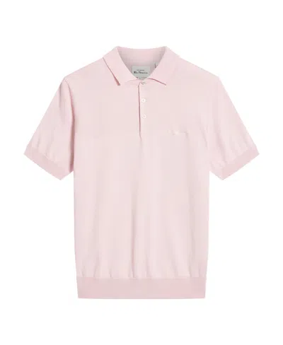 Ben Sherman Men's Signature Short Sleeve Polo Shirt In Blush