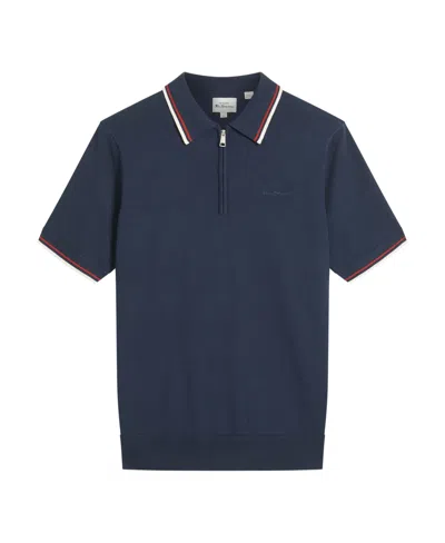 Ben Sherman Men's Signature Short Sleeve Polo Shirt In Dark Navy