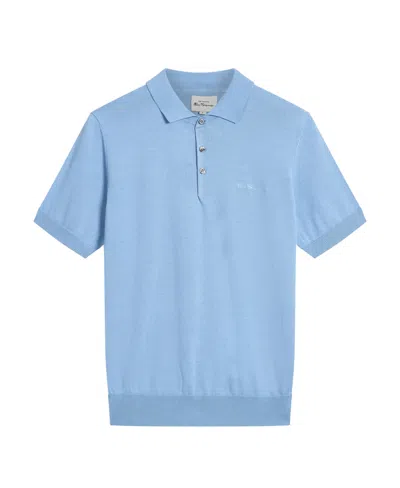 Ben Sherman Men's Signature Short Sleeve Polo Shirt In Glacier Blue
