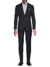 Ben Sherman Men's Slim Fit Check Suit In Navy