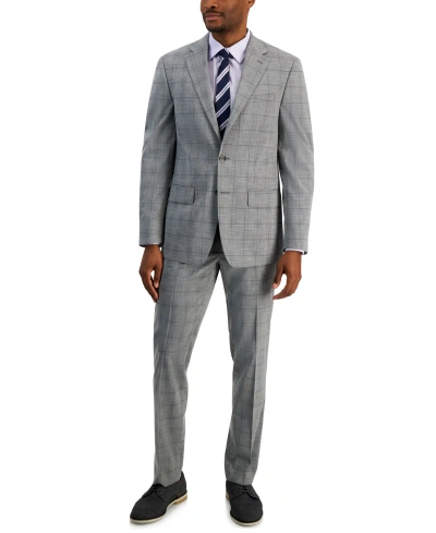 Ben Sherman Men's Slim-fit Solid Suit In Grey,blue
