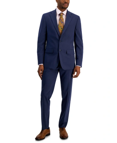 Ben Sherman Men's Slim-fit Solid Suit In Medium Blue