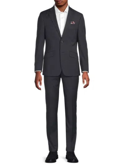 Ben Sherman Men's Slim Fit Suit In Blue Grey