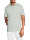 Ben Sherman Men's Solid Cotton-blend Polo Shirt In Green