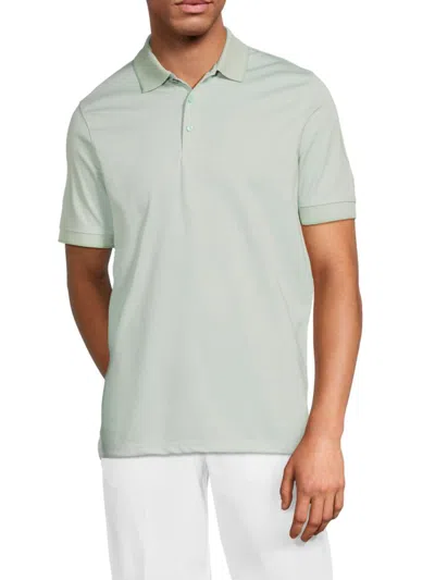 Ben Sherman Men's Solid Cotton-blend Polo Shirt In Green