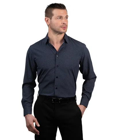 Ben Sherman Men's Spread Collar Dress Shirt In Blue