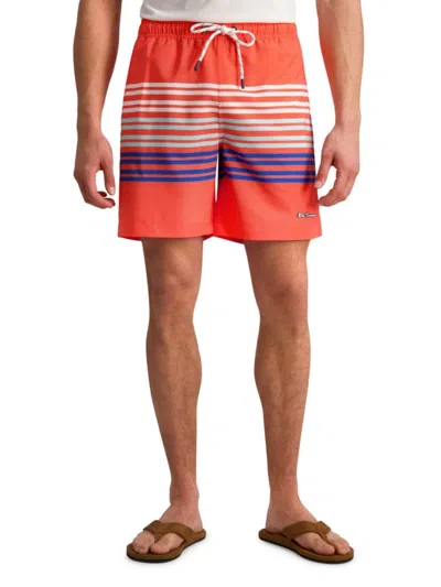 Ben Sherman Men's Stripe Swim Shorts In Multi