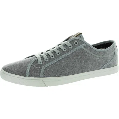 Ben Sherman Mens Chambray Skate Fashion Sneakers In Grey