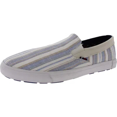 Ben Sherman Mens Striped Cable Knit Slip-on Shoes In Multi
