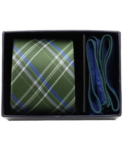 Ben Sherman Men'sâ 2-piece Plaid Tie And Solid Pocket Square Half Box Set In Multi
