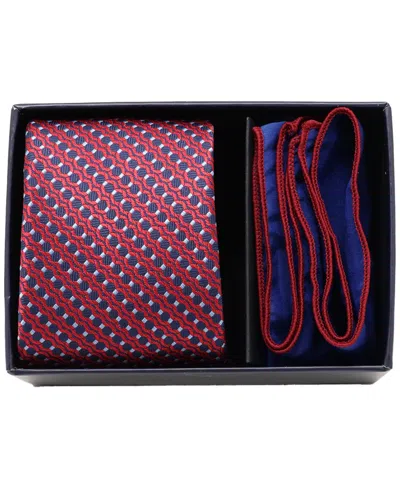 Ben Sherman Men'sâ 2-piece Stripe Tie And Pocket Square Half Box Set In Multi