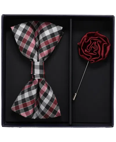 Ben Sherman Men'sâ 2-piece Bow Tie And Lapel Pin Box Set In Black Light Gray