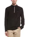 Ben Sherman Microfleece 1/4-zip In Black