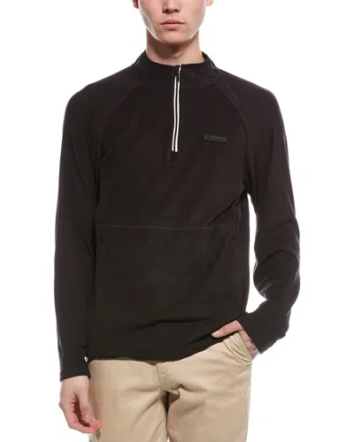 Ben Sherman Microfleece 1/4-zip In Brown