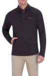 Ben Sherman Microfleece Quarter Zip Golf Sweatshirt In Dark Grey