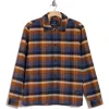 Ben Sherman Ombré Check Shacket In Caramel