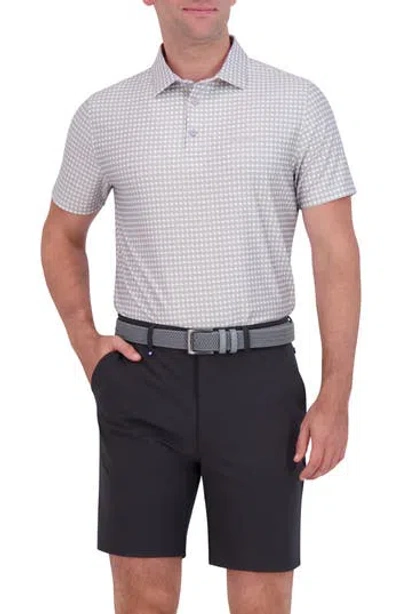 Ben Sherman Optic Geo Tech Jersey Golf Polo In Lavender